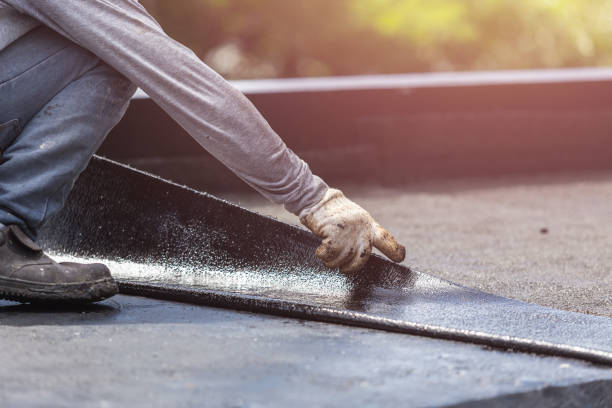 Professional Crawl Space Encapsulation technician working in Hampton, IL